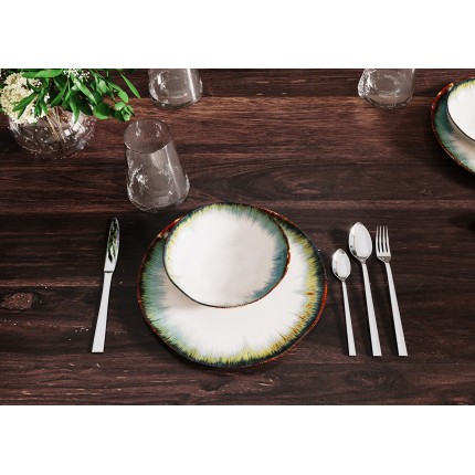 Plate Organic Ø26cm blue (4/Set) Kare Design