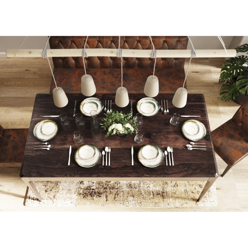 Assiette Organic blanc-bleu Ø26