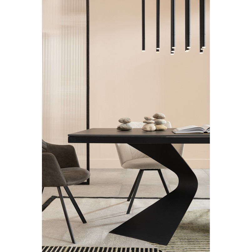 Table Gloria Ceramic noir 200x100cm
