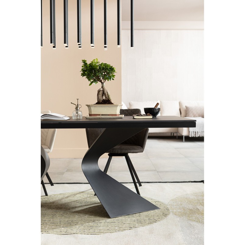Table Gloria Ceramic noir 200x100cm