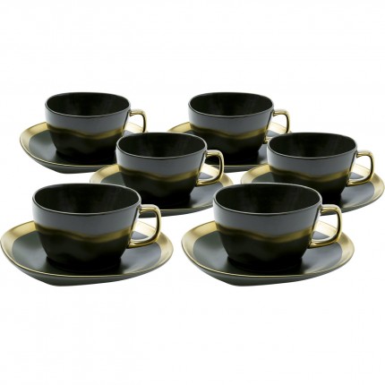 Koffiekoppen Vibrations groen (6/Set) Kare Design