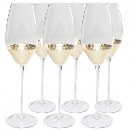 Champagne Glass Gobi (6/set) Kare Design Champagne Glass Gobi (6/set) Kare Design