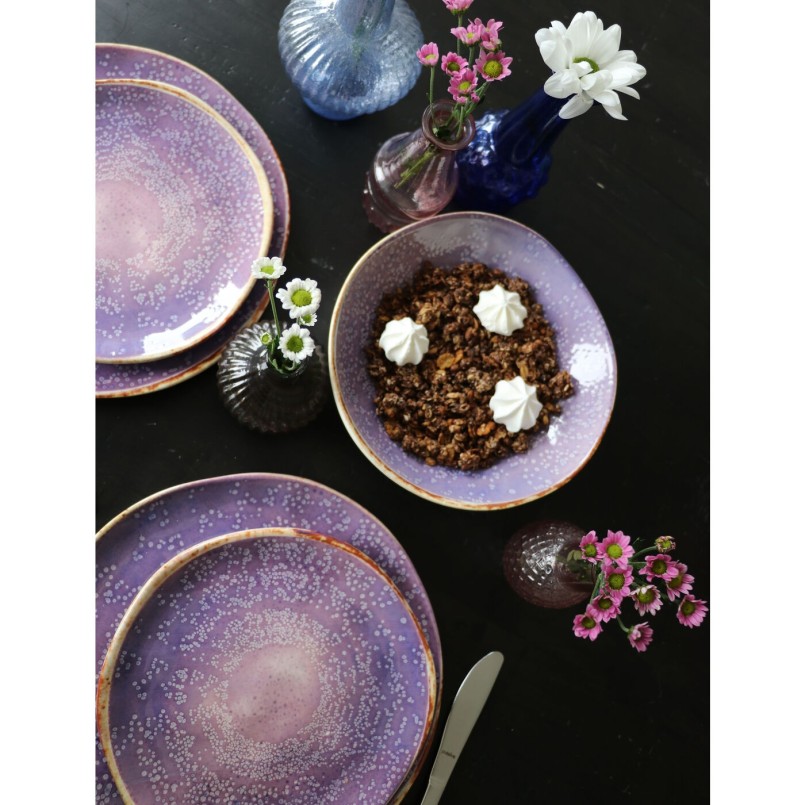 Assiette Shirley violet Ø21cm