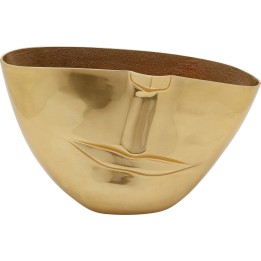 Vase Half Face doré 46cm