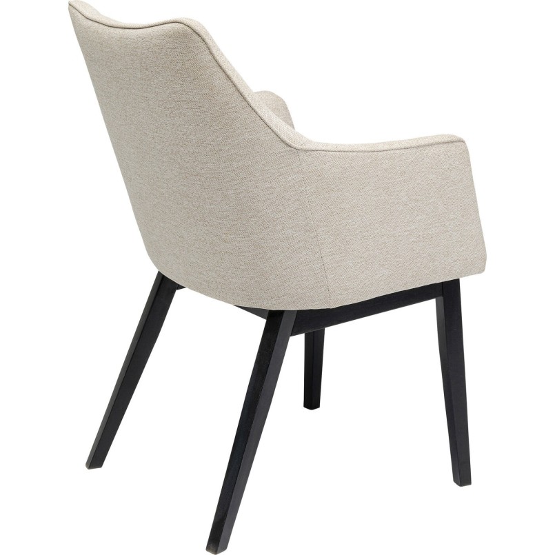Chaise a. acc. Modino crème
