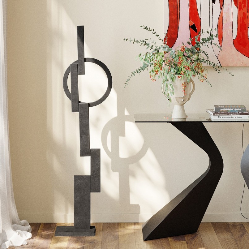 Console Gloria noir 140x81cm