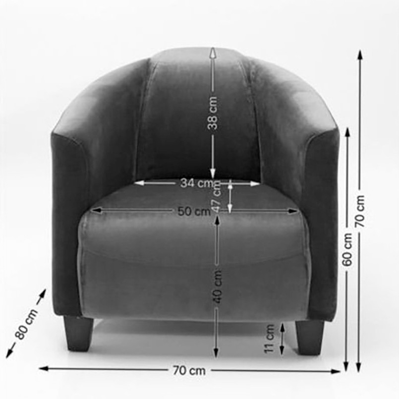Fauteuil Cuir Cigar Lounge rouge Kare Design 
