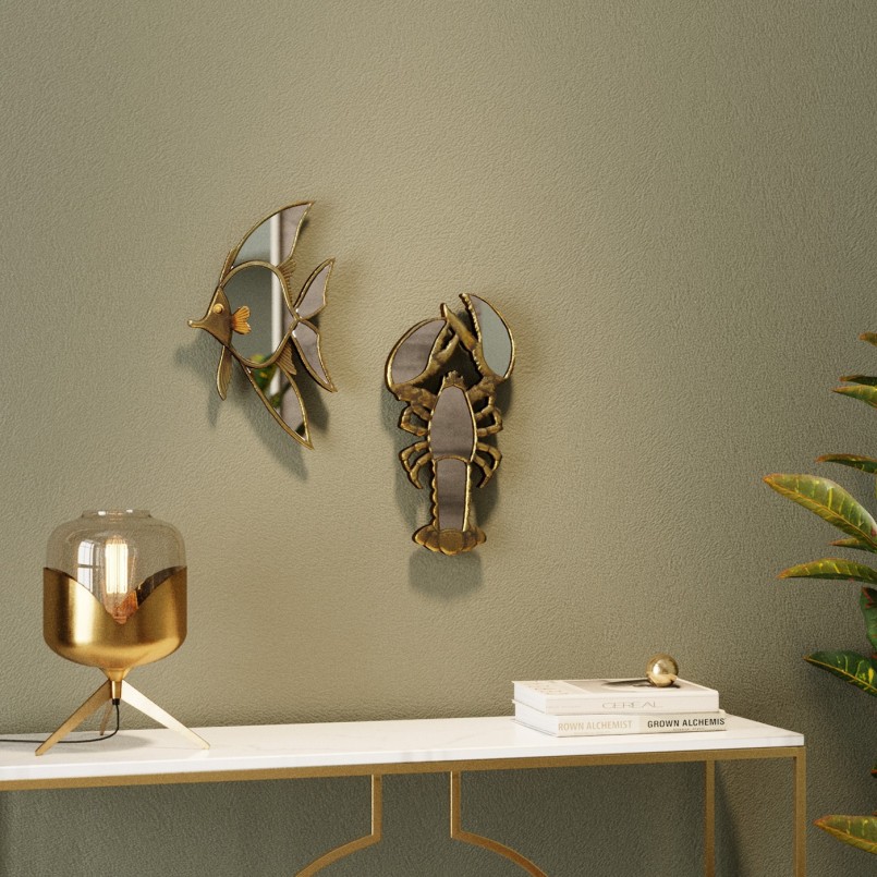 Table Lamp Golden Goblet Ball Kare Design