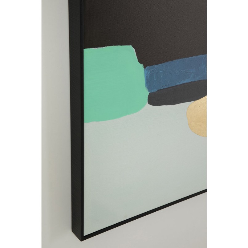 Tableau encadré Abstract Shapes vert 73x143cm