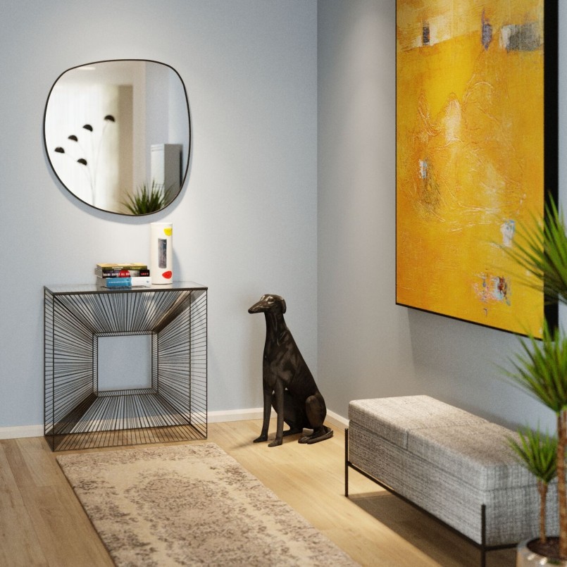 Banquette Buttons Storage blanc et noir