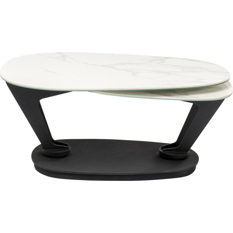 Table basse Franklin blanc 150x58cm