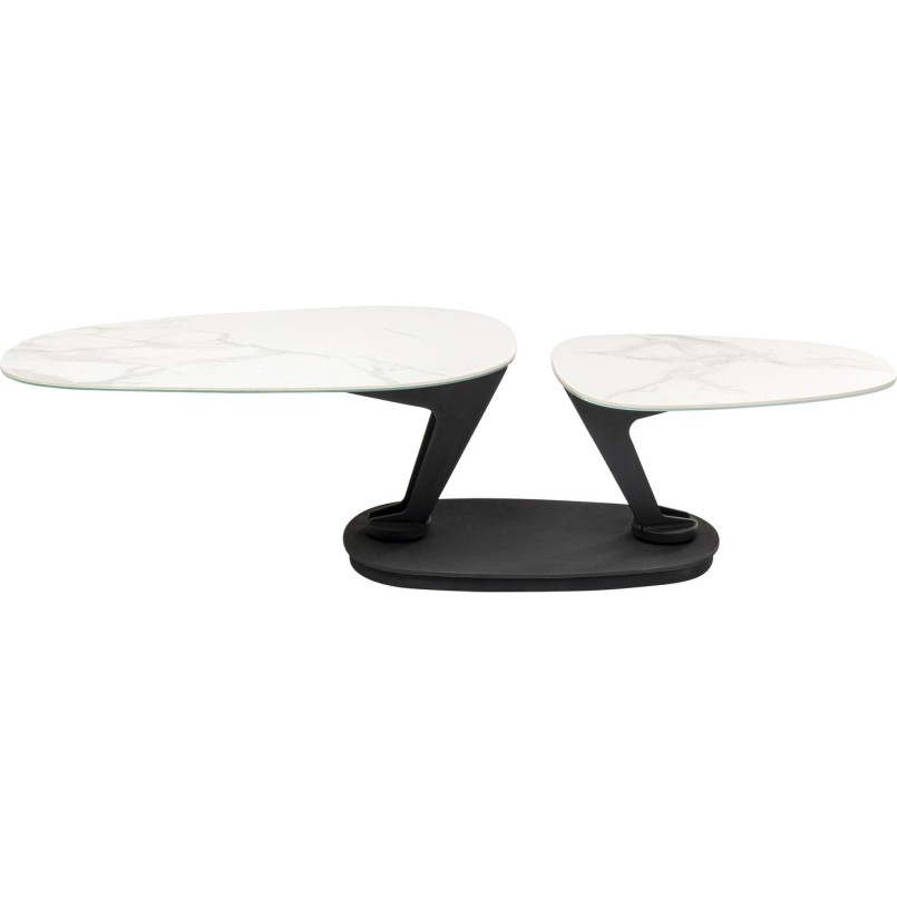 Table basse Franklin blanc 150x58cm