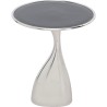 Table d appoint Spacey argenté Ø36cm