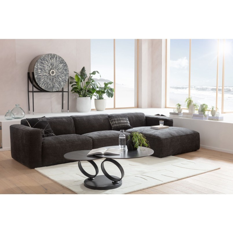 Table basse Beverly noir 133x80cm