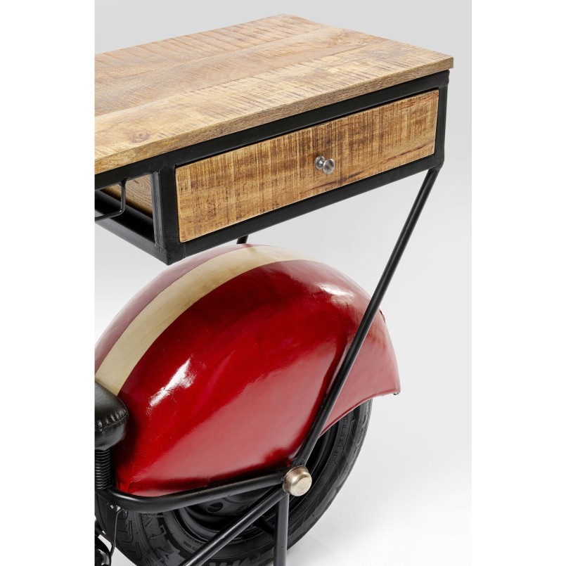 Meuble bar Motorbike rouge