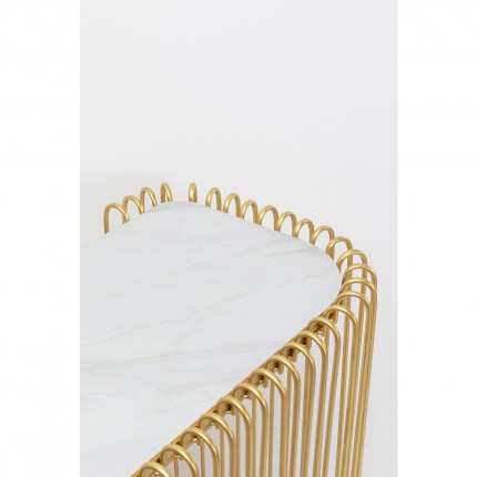 Console Wire goud 142x43cm Kare Design
