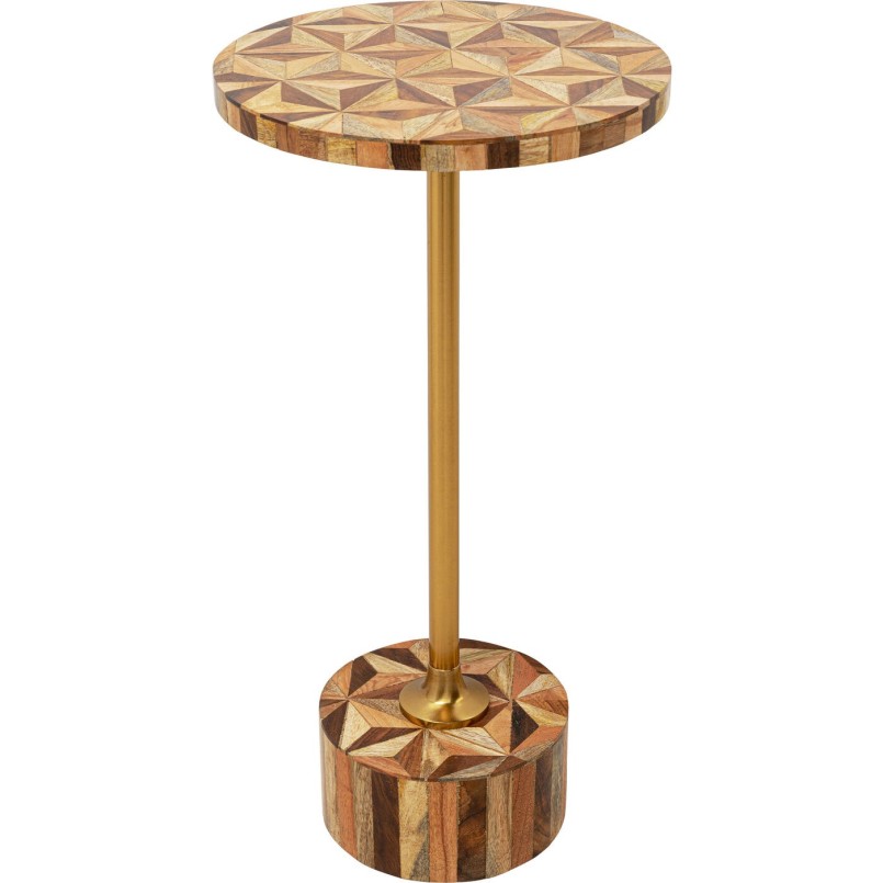 Table d appoint Domero Geo laiton Ø25cm