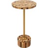 Table d appoint Domero Geo laiton Ø25cm