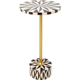 Table d appoint Domero Star noir blanc Ø25cm