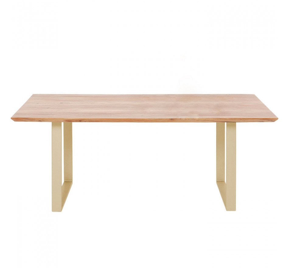Eettafel Symphony 180x90cm acacia goud Kare Design Eettafel Symphony 180x90cm acacia goud Kare Design