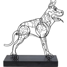 Objet décoratif Wire Attack Dog 36cm