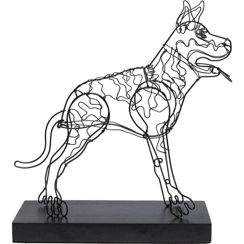 Objet décoratif Wire Attack Dog 36cm