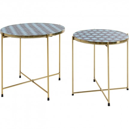 Side Table Priya Blue (2/Set) Kare Design