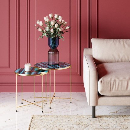 Side Table Priya Blue (2/Set) Kare Design