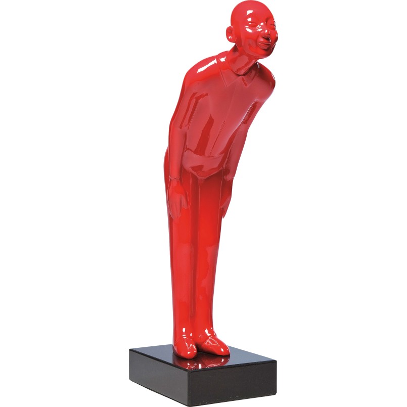 Deco Figurine Welcome Guests Red Small Kare Design