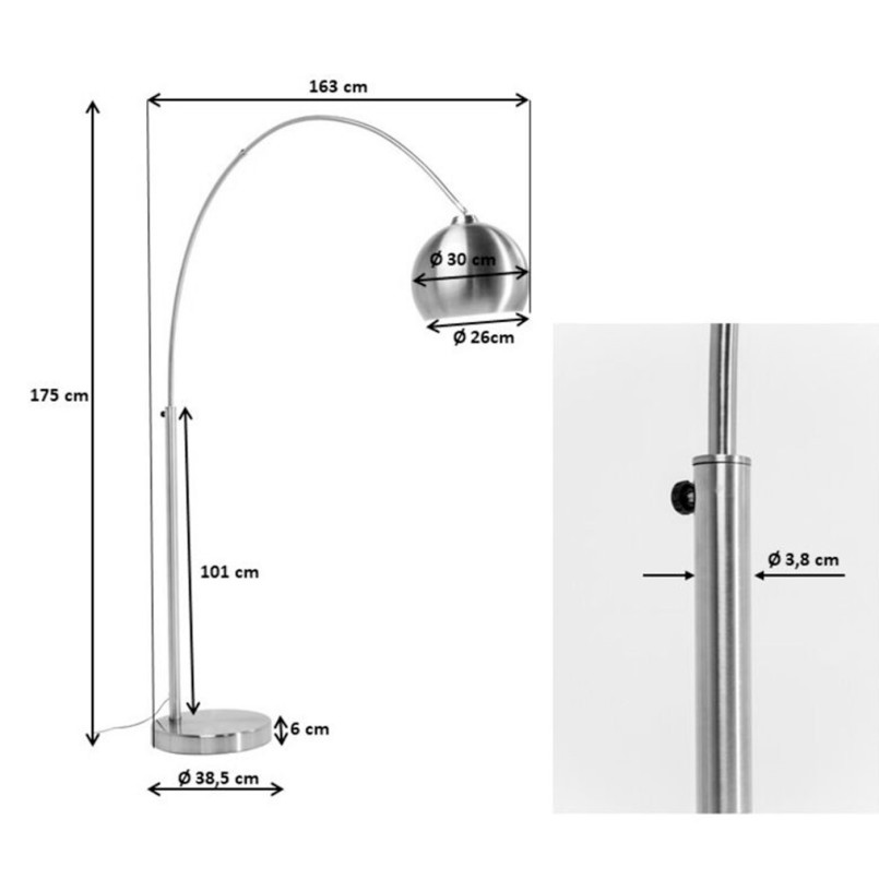 Lampadaire Lounge Satin Eco Kare Design