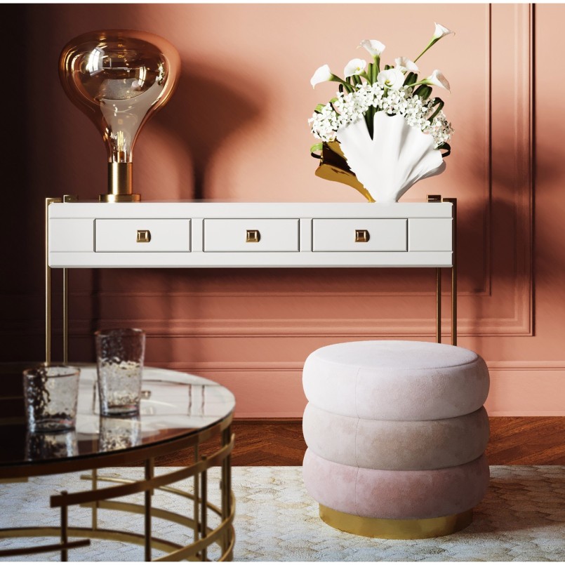 Pouf Sandwich mauve