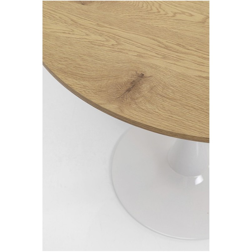 Table Schickeria look chêne blanc Ø110cm