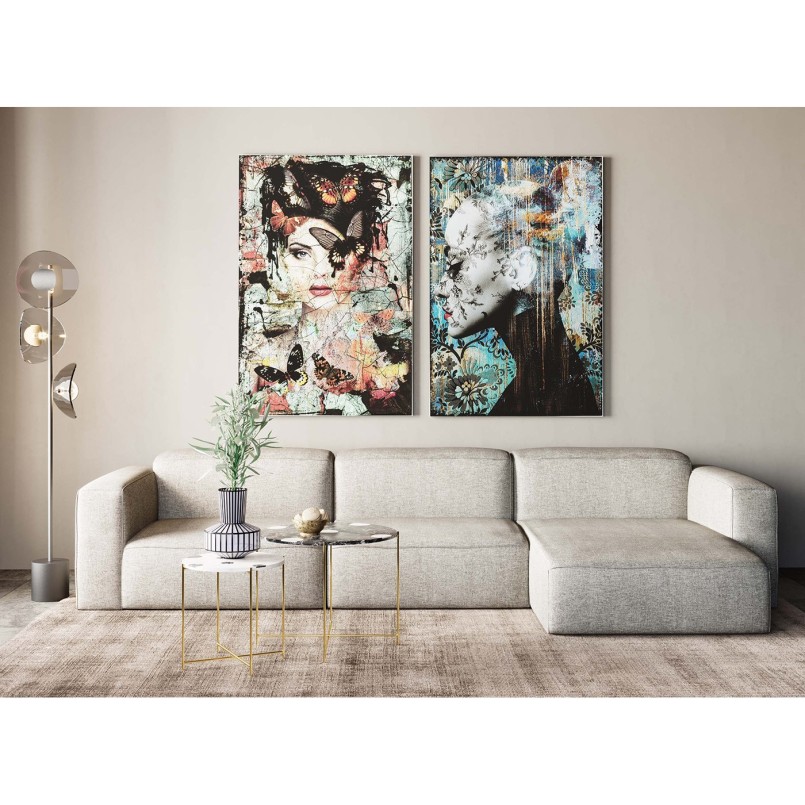 Tableau en verre Lady Butterfly 100x150cm