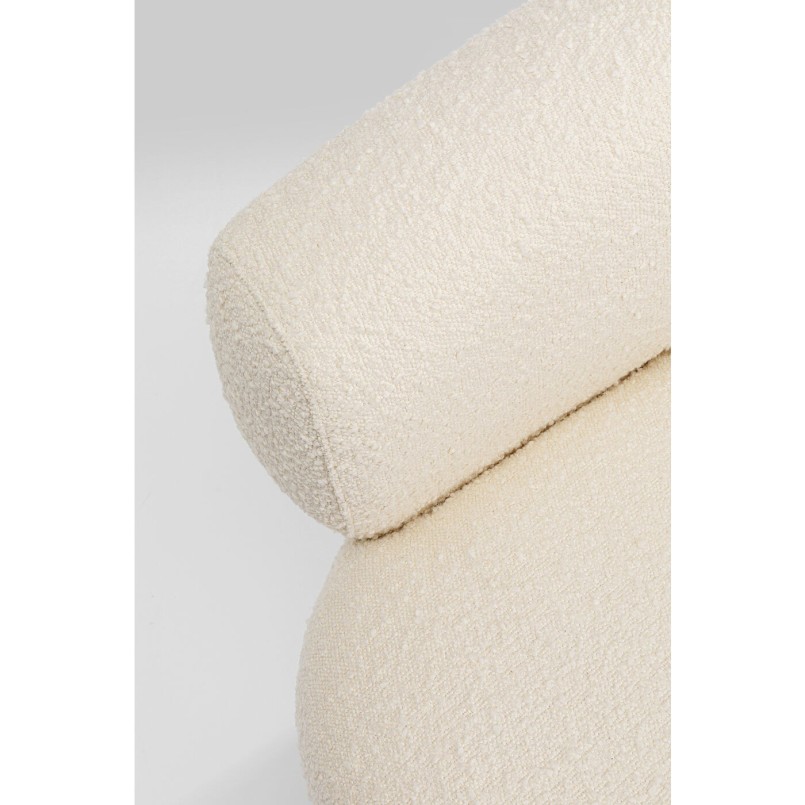Fauteuil pivotant Maye crème