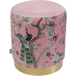Tabouret Cherry Peacock laiton Ø32cm