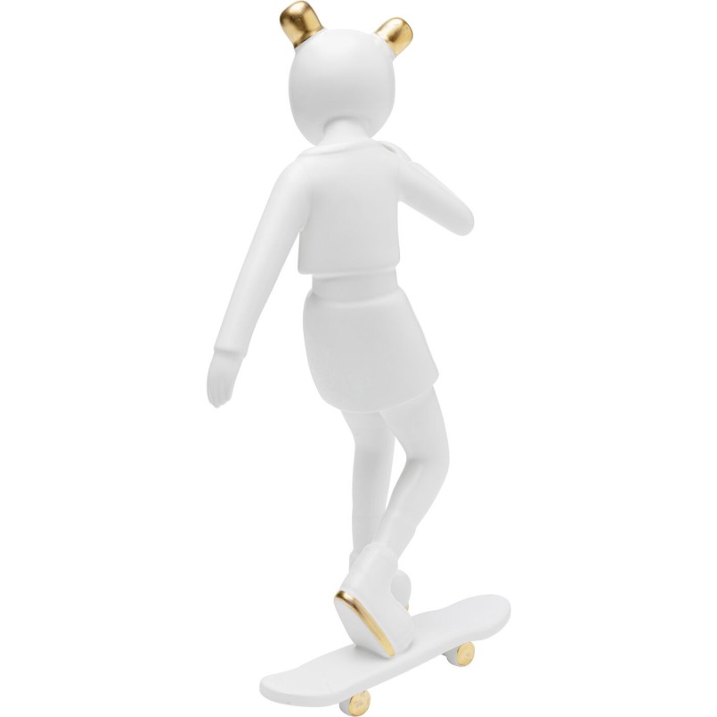 Figurine décorative Skating Astronaut blanc