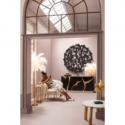 Wanddecoratie karperen koi zwart XL 160cm Kare Design