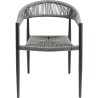 Chaise a. acc. Palma gris