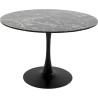Table Schickeria Marbleprint noir Ø110cm