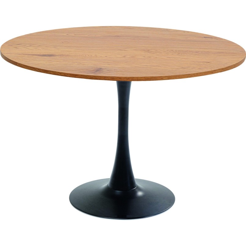 Table Schickeria chêne - noir Ø110cm