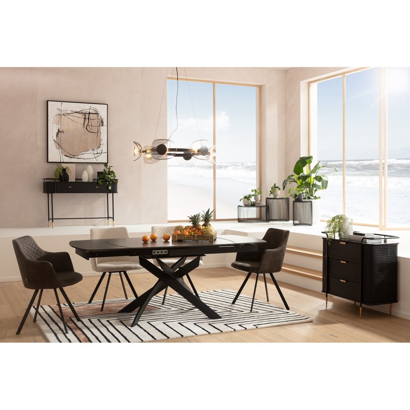 Chaise pivotante Coco crème