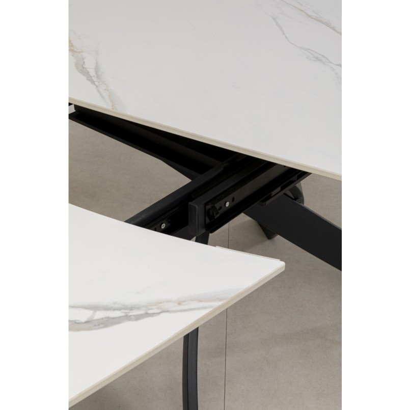 Table à rallonges Twist onyx 120(30+30)x90cm