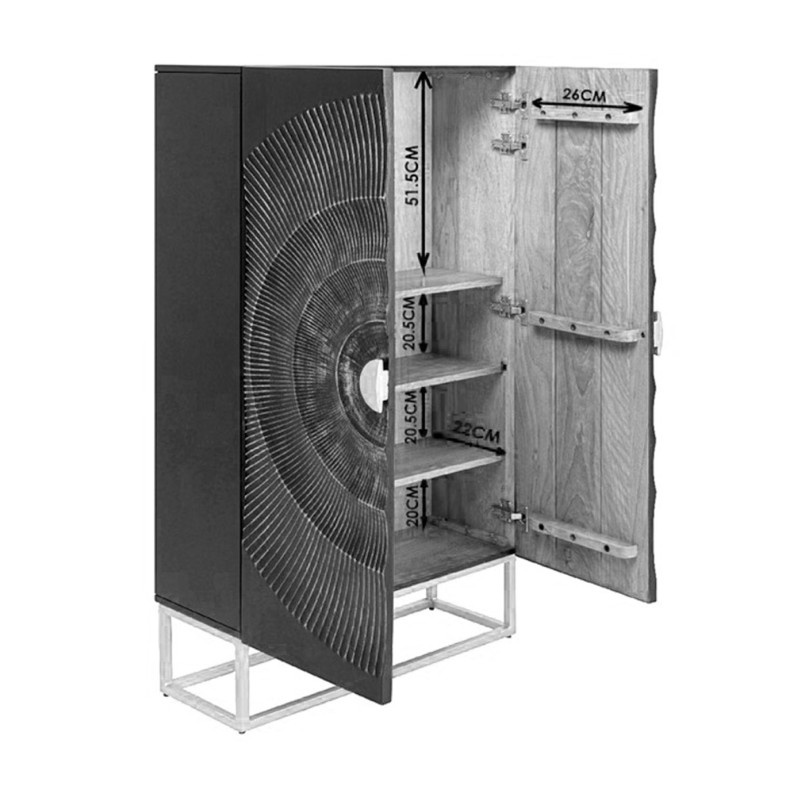 Armoire Madeira foncé 76x140cm