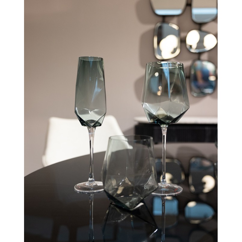 Verre à vin Diamond Smoke