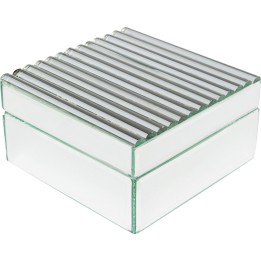 Boîte Elegant argenté 16x8cm