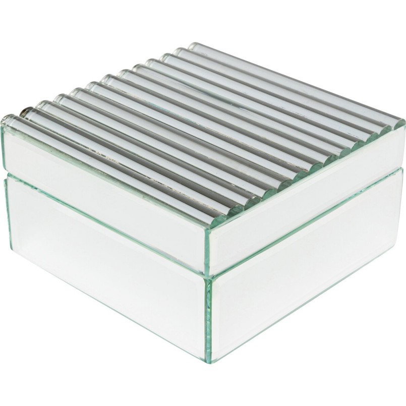 Boîte Elegant argenté 16x8cm