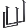 pieds Tavola noir mat (2 pcs)