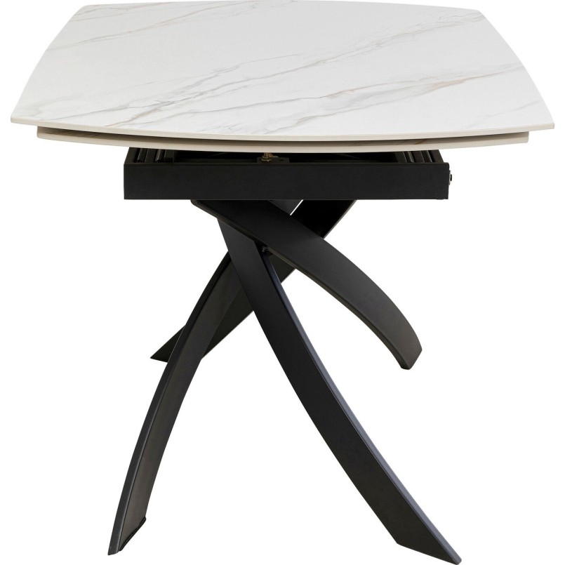 Table à rallonges Twist onyx 120(30+30)x90cm