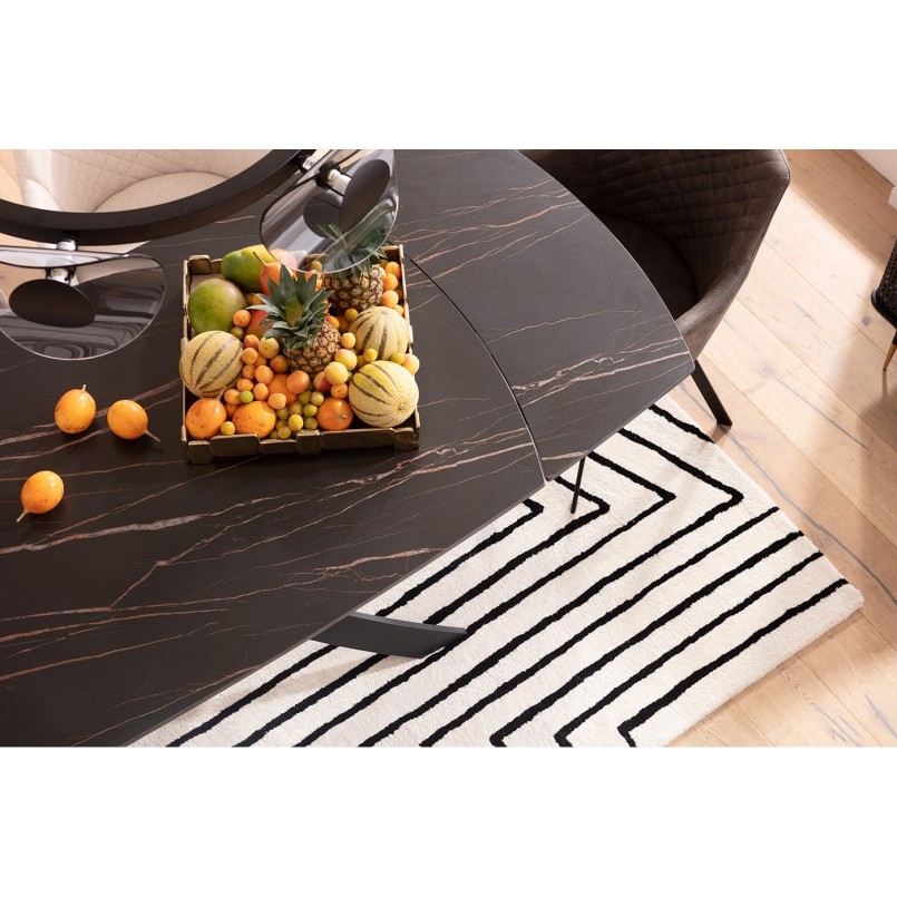 Chaise pivotante Coco anthracite