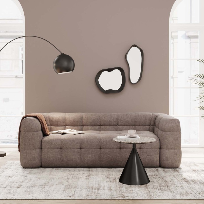 Canapé 3-places Salamanca gris 240cm